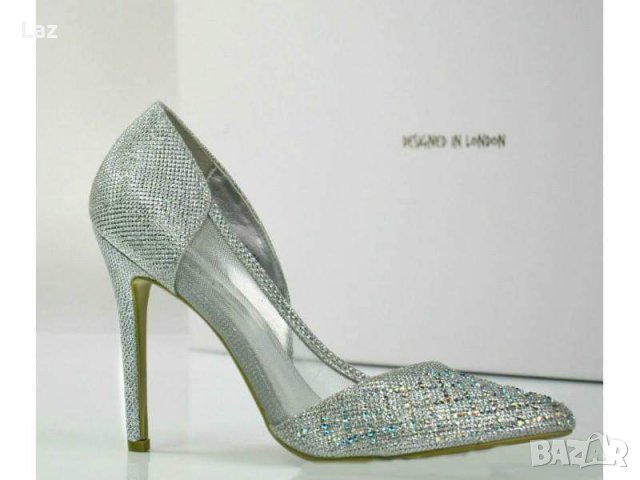 ултра сияещи официални сватбени обувки, снимка 1 - Дамски обувки на ток - 40234531