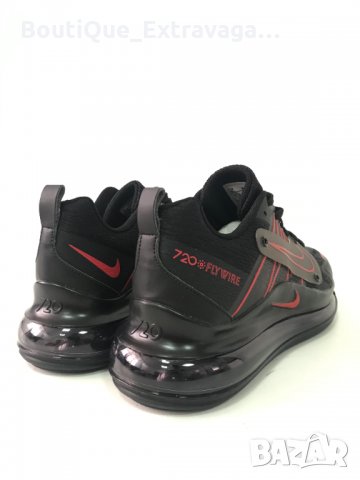 Мъжки маратонки Nike Air Max 720 Flywire Black/Red !!!, снимка 5 - Маратонки - 34183130