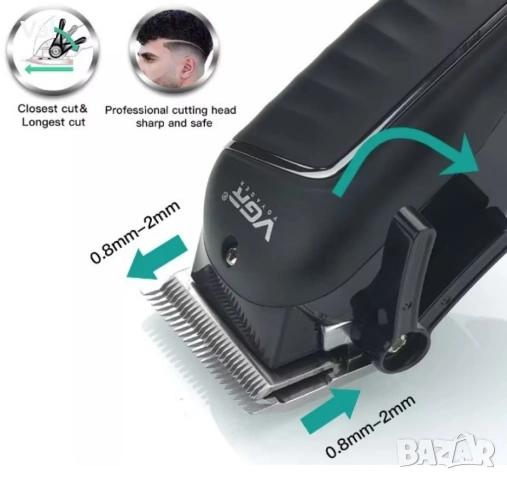 Професионална машинка за подстригване V G R , модел V-683, снимка 2 - Машинки за подстригване - 53727231