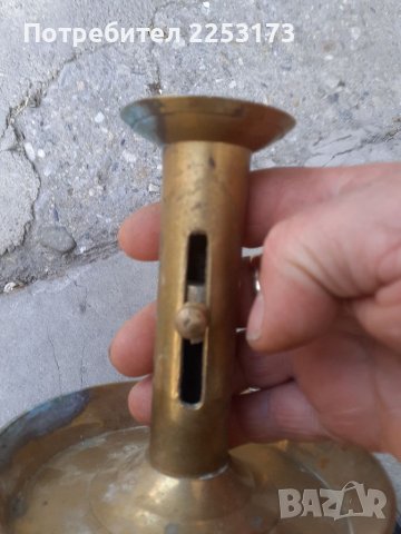Красив месингов свещник Дания, снимка 4 - Декорация за дома - 39941032