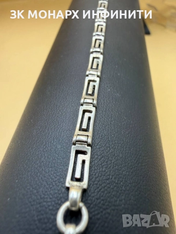 Сребърна гривна /925/, снимка 6 - Гривни - 52417086