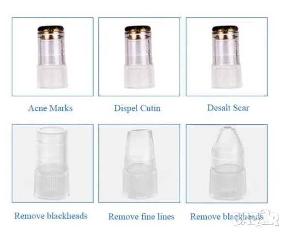 Уред за диамантено микро дермабразио, вакуум за лице акне пилинг, снимка 5 - Козметични уреди - 52070474