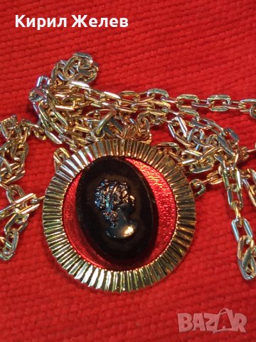 СТАР ЗЛАТИСТ РЕТРО - АРТ МЕДАЛЬОН КАМЕЯ ВИКТОРИАНСКИ СТИЛ 37066, снимка 15 - Антикварни и старинни предмети - 39941389
