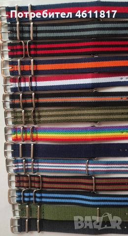 Каишки НАТО 18мм, снимка 12 - Каишки за часовници - 52188412