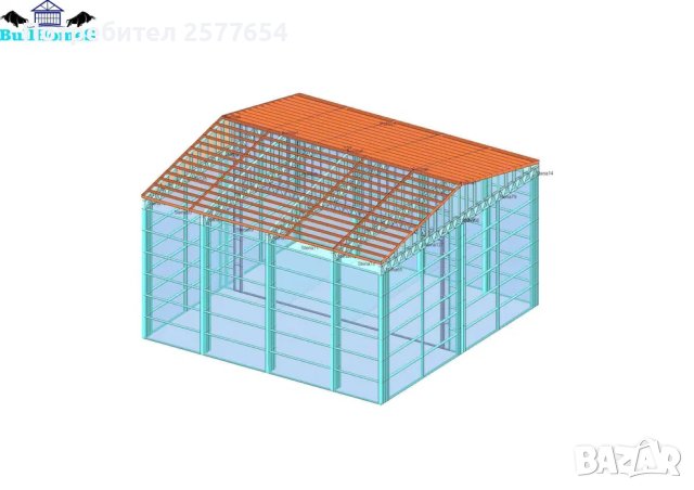 ЛИЗИНГ - Халета, Хале, Магазини, Магазин, Складове 144м2-12м х 12м х 6, снимка 4 - Строителни материали - 44177686