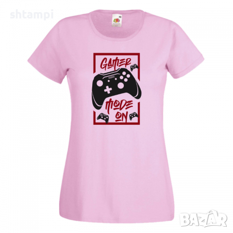 Дамска тениска Gamer Mode On, снимка 8 - Тениски - 36191166