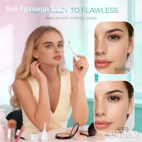 Нов Дамски уред за лице и вежди 3 в 1 USB тример водоустойчив за косми, снимка 7 - Тримери - 53839114