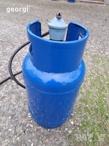 газова бутилка пропан бутан с немски редуцир вентил , снимка 2 - Други стоки за дома - 52705217