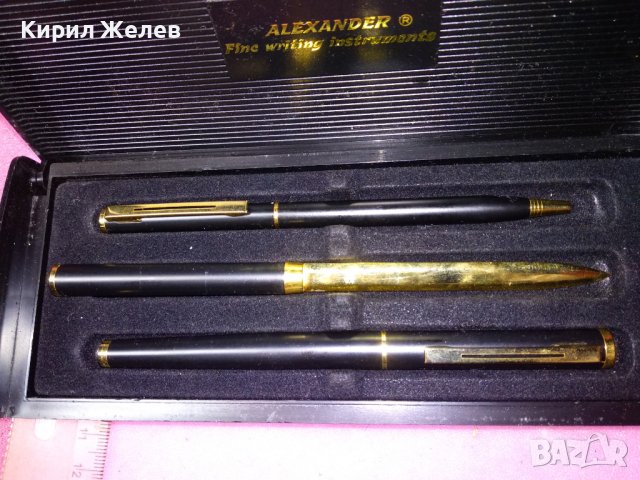 ALEXANDER ® Fine writing instruments ЛУКС КОМПЛЕКТ ПОЗЛАТЕНИ ПИСАЛКА ХИМИКАЛКА НОЖ За ПИСМА 42926, снимка 13 - Други ценни предмети - 44222343