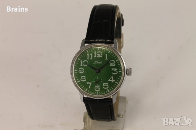 Колекционерски Руски Часовник ЗИМ Зелен Циферблат