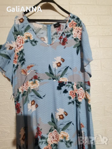 ДЪЛГА СТРАХОТНА РОКЛЯ ZIZI 3XL-4XL, снимка 6 - Рокли - 51009930