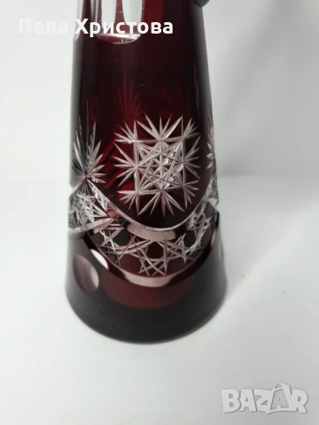 Гарафа от двуслоен оловен кристал  , снимка 3 - Аксесоари за кухня - 51145652