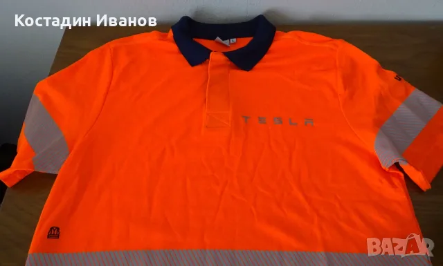 Оригинална Tesla Factory мъжка работна поло блуза Тесла, снимка 5 - Блузи - 55844844
