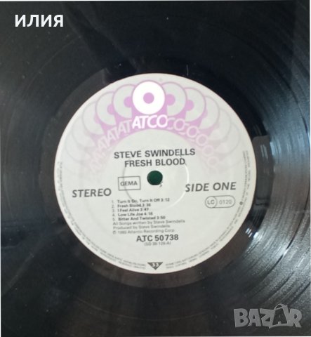 Steve Swindells – 1980 - Fresh Blood(ATCO Records – ATC 50 738)(New Wave, Pop Rock), снимка 4 - Грамофонни плочи - 44826272