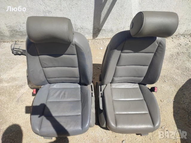 Предни седалки сива кожа с подгрев за Ауди а6 ц6 4ф Audi A6 c6 4f, снимка 7 - Аксесоари и консумативи - 51005957