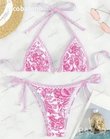 Секси дамски бански костюм във флорален принт, 6цвята , снимка 2 - Бански костюми - 50406011