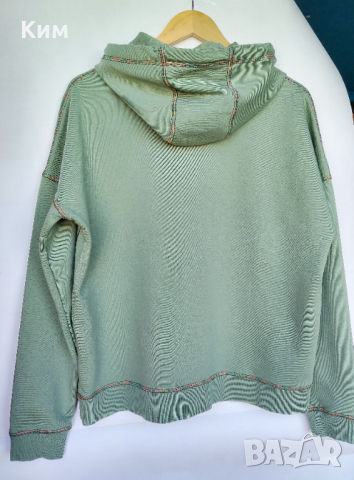 Суичър с качулка Missoni бледо зелен-сив, снимка 5 - Суичъри - 44574262