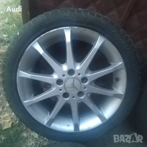 Комплект джанти с гуми 17 цола за Mercedes Benz Алуминиеви джанти 17 цола 7J ET49, снимка 2 - Гуми и джанти - 55710428
