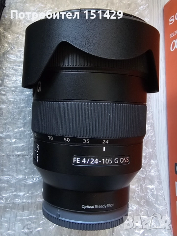 SONY FE 24-105mm f/4 G OSS - Професионален обектив Сони като нов!, снимка 2 - Обективи и филтри - 52926333