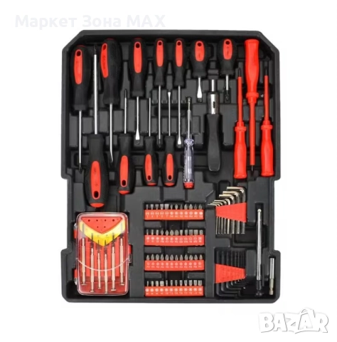 Универсалнен преносим комплект инструменти – 499 части в алуминиев куфар, снимка 8 - Други инструменти - 52926041