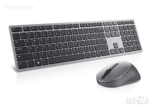 2 в 1 Комплект Клавиатура и Мишка Безжични Dell Premier KM7321W 580-AJQJ Multi-Device Wireless Keybo