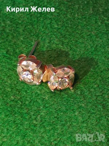 НЕЖНИ КЛАСИЧЕСКИ СКЪПОЦЕННИ СРЕБЪРНИ ОБЕЦИ СРЕБРО 925 с ЮВЕЛИРНО ФАСЕТИРАНИ КАМЪНИ БЯЛ ТОПАЗ 38530, снимка 2 - Обеци - 41451024