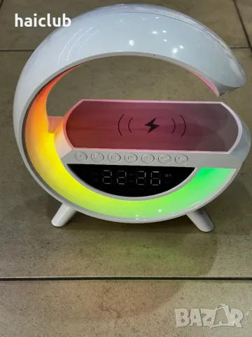 Бзжична Led лампа със зарядно и високоговорител/ Wireless led lamp, снимка 4 - Други - 48163740