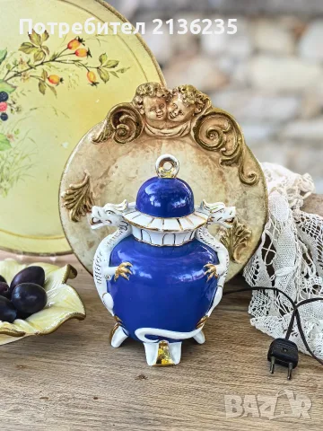 Порцеланова лампа Satsuma, снимка 6 - Антикварни и старинни предмети - 56110282