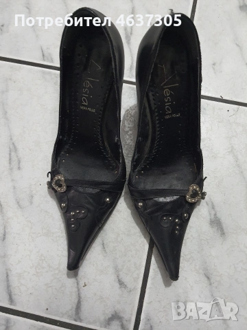 маркови обувки от кожа, снимка 2 - Дамски обувки на ток - 53685794
