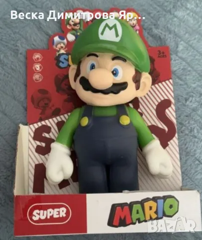 Фигурка "Супер Марио Луиджи", снимка 2 - Фигурки - 48708074