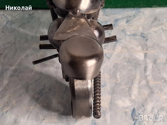 Метална Фигура Мотоциклет , снимка 11 - Антикварни и старинни предмети - 52417804