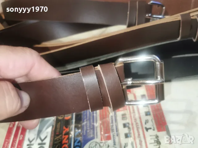КОЛАН ОТ ЕСТЕСТВЕНА КОЖА КАФЯВ ИЛИ ЧЕРЕН 154СМ 1409261720, снимка 16 - Колани - 56072990