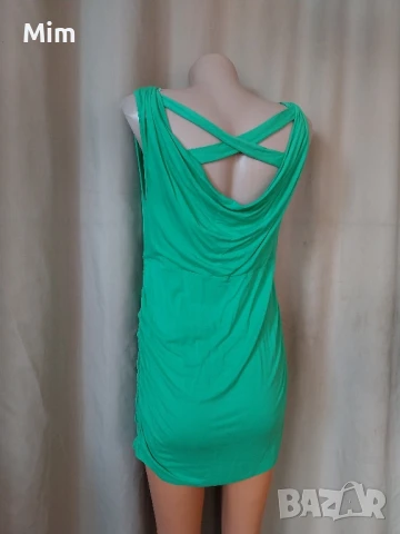 М Къса рокля в зелено , снимка 4 - Рокли - 50670460
