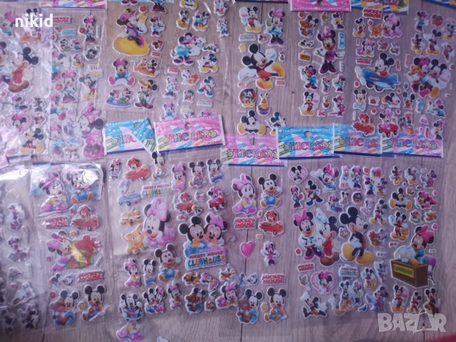  3D Мики и Мини Маус лист самозалепващи лепенки ръчна изработка декорация и др., снимка 4 - Други - 41373461