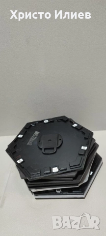 Смарт светлинни панели Nanoleaf Shapes Black Hexagons стартов пакет 9 броя, снимка 6 - Други - 52534475