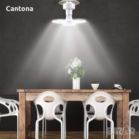 50 W регулируема LED лампа за дома, гаража, мазе и други - E27, снимка 3 - Крушки - 42458455