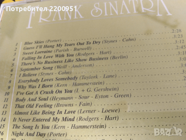 FRANK SINATRA, снимка 8 - CD дискове - 44518102