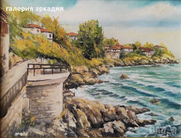 Ивайло Узунов - картина, 31х38 см., снимка 2 - Картини - 48523474