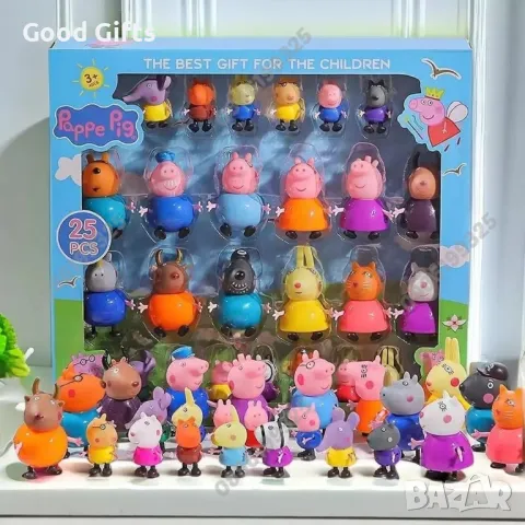 Голям комплект фигурки Пепа Пиг, Всички герои Peppa Pig фигурки, снимка 1 - Фигурки - 47268982