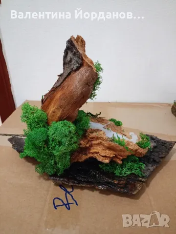 декорация със естествени материали и скандинавски мъх , снимка 2 - Декорация за дома - 49609489