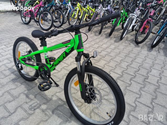PASSATI Алуминиев велосипед 20" NINJA зелен, снимка 4 - Велосипеди - 53560056