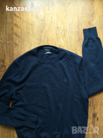 polo ralph lauren slim fit washable merino wool - страхотен мъжки пуловер МЕРИНО ВЪЛНА , снимка 3 - Пуловери - 40313697
