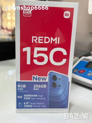 НОВ ! Xiaomi Redmi 15C 256GB 4GB RAM Dual
