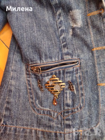 Дънково яке Долче и Габана с подарък , снимка 3 - Сака - 41755829