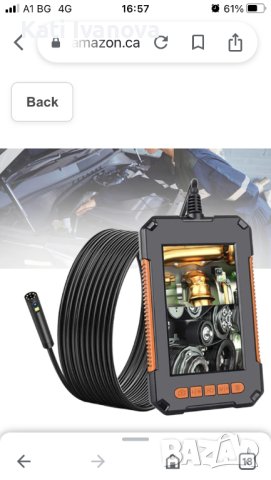 P40 Двойна камера Ръчен промишлен автомобилен ендоскоп 1080P 4.3 инча екран 8 mm 8led ендоскопска, снимка 2 - Други инструменти - 44309755