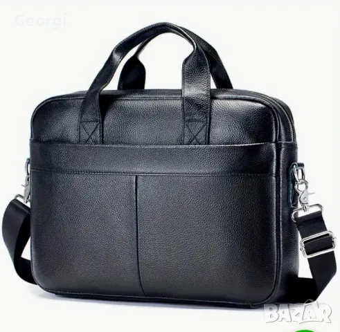 Ежедневно/Елегантна Бизнес чанта (за лаптоп 15"+) Премиум клас естествена кожа. Промоция!, снимка 3 - Чанти - 49281046