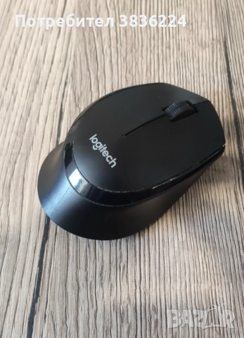 Клавиатура и мишка Logitech MK345, безжични, оптична, черни, пиано лак, снимка 4 - Клавиатури и мишки - 51733229