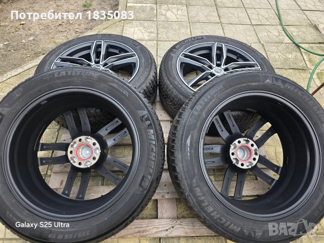 Лети джанти 19ки 5х112 O.Z.Racing Audi + зимни гуми 235/55/19 Michelin, снимка 10 - Гуми и джанти - 53757397