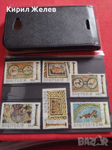 Пощенски марки чиста серия без печат Антична мозайка поща Албания редки за КОЛЕКЦИЯ 38158