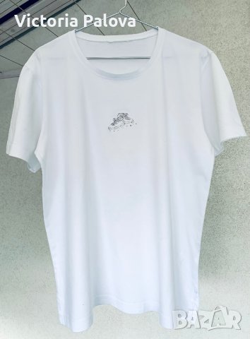 Качествена бяла тениска биопамук